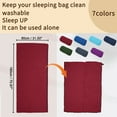 thumbnail image 2 of Unique Bargains Sleeping Bag Liner Single Sleeping Bag for Camping Travel Hotels Hostels Red 70.87"x31.50", 2 of 7