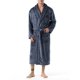 thumbnail image 1 of Men's Shawl Collar Fleece Bathrobe Spa Robe, 1 of 3
