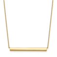 thumbnail image 1 of Diamond2Deal 14K Collier Barre en Or Jaune 18 Pouces pour Femmes, 1 of 5