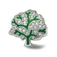 thumbnail image 3 of Fancy Bead White Sterling Silver Themed Green Cubic Zirconia CZ 10.12 mm 10.59, 3 of 3