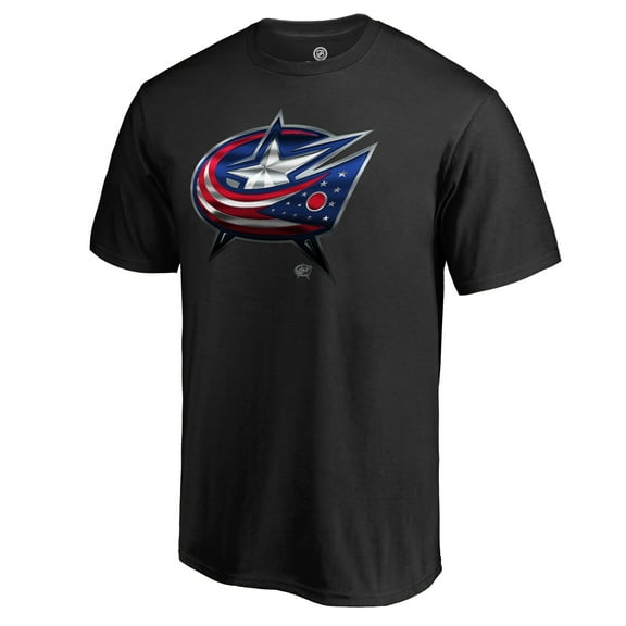 Men's Columbus Blue Jackets Black Midnight Mascot T-Shirt
