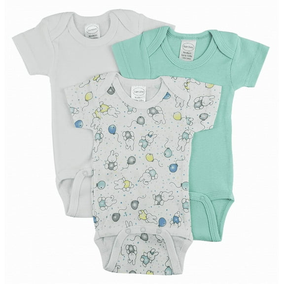 Bambini Short Sleeve One Piece 3 Pack