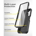 thumbnail image 4 of Encased Falcon Shield for Samsung Galaxy A13 5G Case with Screen Protector and Belt Clip Holster (Black), 4 of 9