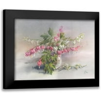 Besedina, Anastasiia 14x12 Black Modern Framed Museum Art Print Titled - The Hearts in the Vase