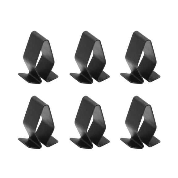 6pcs Metal Retainer Car Console Dashboard Trim Clip 13mm x 17mm