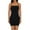 Black, variant on Women's Plus Size Shapewear Dress Sleeveless Strappy One-Piece Body Shaper Tummy Control & Butt Lifting Slip Dress