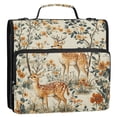 thumbnail image 5 of FORMRS Zipper Binder with Shoulder Strap 2-inch Ring 500 Sheet Capacity File Bag, Deer Pattern, 5 of 5