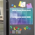 thumbnail image 3 of COM1950s Acrylic Board Clear, Colored Acrylic Week Plan Memo Message Board with Erasable Refrigerator Sticker, 3 of 4