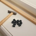thumbnail image 1 of FONDOTIN 10Pcs Square Plastic Hole Plugs for Home Use Black Easy Installation, 1 of 8