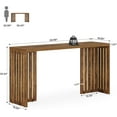 thumbnail image 2 of Tribesigns Bar 63 Table Pouces, Table de Pub Industrielle Hauteur Comptoir pour Espace Étroit, Brun, 2 of 5