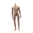 thumbnail image 4 of Figura de acción flexible masculina de 6 pulgadas, cuerpo masculino a escala 1/12, articulación móvil para dibujos. color trigo, 4 of 9