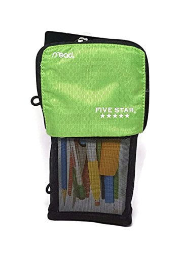 Mead Stand N Store Pencil Pouch New Honey Comb Design Black 