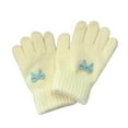 thumbnail image 2 of NAISIBABY Kids Winter Gloves, Full Finger Cute Bowknot Thicken Warm Knit Outdoor Gloves for Boys Girls Yellow, 2 of 3