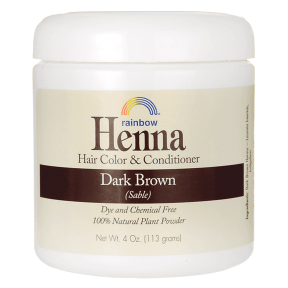 Rainbow Research Henna Hair Color and Conditioner Persian Dark Brown Sable - 4 oz