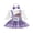 Purple Ghost Plaid, variant on Baby Girls Halloween Outfits Long Sleeve Ruffle Romper Ghost/Pumpkin Embroidery Suspender Skirt Sets Fall Clothes 0-18M