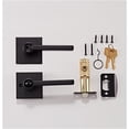 thumbnail image 6 of Sure-Loc VN107 FBL Verona Single Cylinder Keyed Entry Door Lever Set - Black, 6 of 6