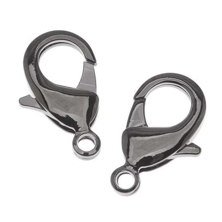 Gunmetal Lobster - Gunmetal Plated Lobster Clasps EXTRA Extra Large 27mm (2)