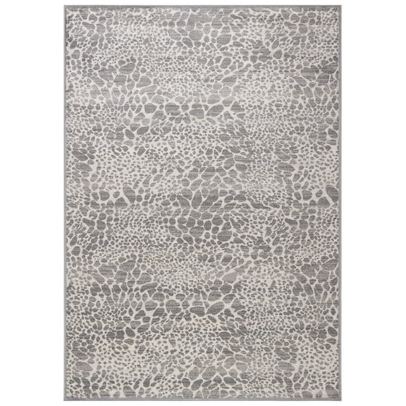SAFAVIEH Atlas Giles Dot-Print Area Rug, Ivory/Grey, 3'3" x 5'3"