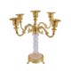 thumbnail image 4 of Candelabro cónico de 5 brazos, soporte para velas, candelabro moderno para interiores y salas de estar. Oro, 4 of 9