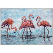 Olivia's Home - 22" x 32" Accent Rug - Tropical Flamingo at Water's Edge