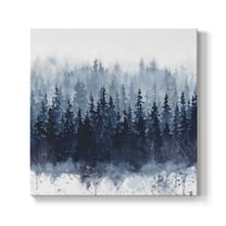 Wexford Home Indigo Forest - 10" x 10" Gallery Wrapped Canvas, Ready to Hang