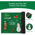thumbnail image 5 of Christmas Decorative Doormat 17x29 Snowman and Dogs Welcome Mat Indoor Floor Mat Xmas Holiday Christmas Tree Doormat for Entrance Entryway Kitchen, Green, 17" x 29", 5 of 6