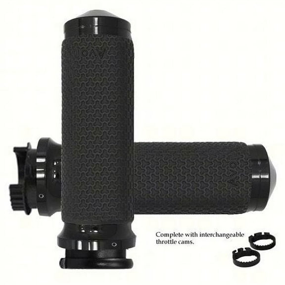 Avon Memory Foam Anodized Black Grips (MT-MF-63A-ANO)