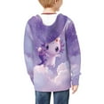 thumbnail image 4 of DISNIMO Galaxy Axolotl Hoodies for Girls Zipper Hoodie Purple Hoodie Kids 6/7 Hoodie Sweatshirts for Girls Sweatshirt Zip Up Jacket Boys Graphic Jackets for Girls Trendy Little Girl Kid Clothes, 4 of 7