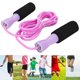 thumbnail image 5 of Cuerda de saltar ajustable de alambre de acero con asas de espuma para entrenamiento deportivo y de gimnasio para niños, 5 of 8
