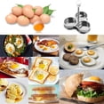 thumbnail image 2 of Hervidor de huevos Escalfador de huevos Hueveras de acero inoxidable duraderas Utensilio de cocina Fácil de usar para huevos escalfados Desayuno Brunch, 2 of 5