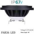 PAR36 LED Landscape Bulb,917V AC/DC Water Resistant IP67 Dimmable for