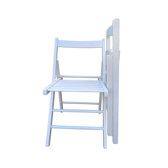 Cterwk 2 Pack Folding Chair Side Chair for Living Room, Dining Room, Office, White