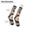 thumbnail image 2 of Balery Cartoon Pandas Basketball Calcetines novedosos Calcetines deportivos Calcetines hasta la rodilla Calcetines de algodón Calcetines originales y geniales, 2 of 6