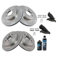 thumbnail image 2 of TRQ Brake Pad & Rotor Kit Ceramic Front & Rear w/Chemicals BKA17585 Fits select: 2003 DODGE DURANGO, 2 of 6