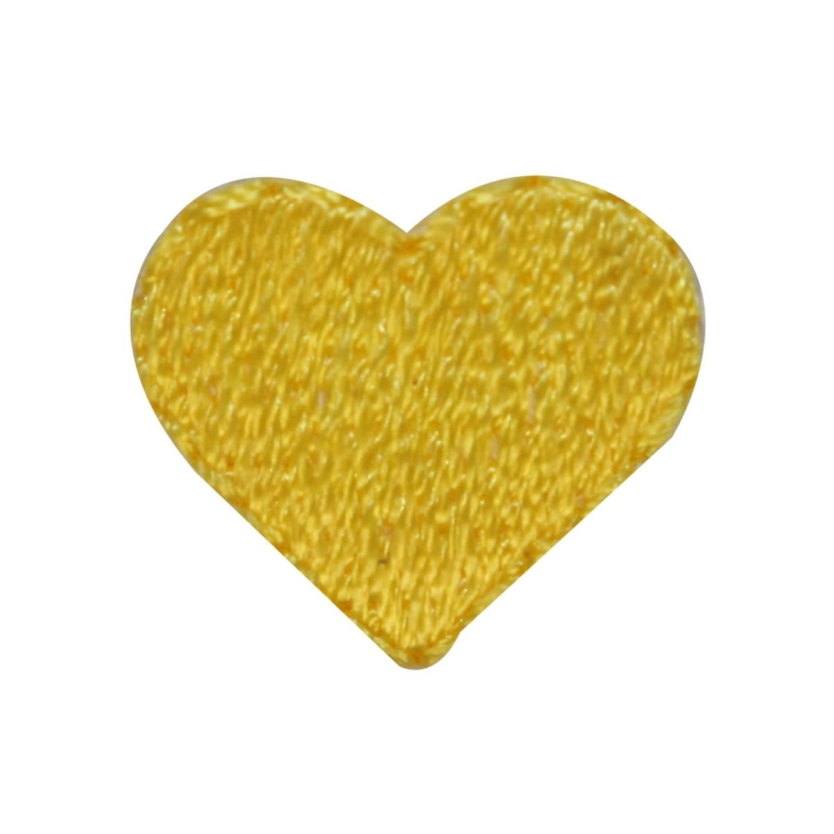 ID 3299D Lot of 3 Tiny Yellow Heart Patch Love Shape Embroidered IronOn ...