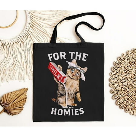 vintage Milk Cat For Funny The Homies Tote Bag-TH20153
