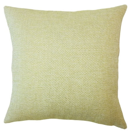 The Pillow Collection Yuna Solid Down Filled Throw Pillow In Apple