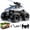 Silver, variant on Amphibious Remote Control Car – 4WD Waterproof RC Truck with Water Cannon Shooting, Dual Control (Steering Wheel & Watch), 2 Rechargeable Batteries, All-Terrain Off-Road Climbing Toy