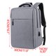 thumbnail image 4 of Wmhnj Mochila de viaje de doble capa con compartimento para porttil y puerto de carga USB - Bolsa para ordenador de 17,3 pulgadas para trabajo - Mltiples bolsillos de gran capacidad - Material de, 4 of 7