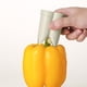 thumbnail image 5 of Corer y dessembrador de pimientos 2 en 1 mejorados: eliminar tallos y semillas sin esfuerzo para pimientos rellenos, fajitas, ensaladas - herramienta de cocina de precisión para pimientos y chiles, 5 of 9
