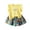 Yellow, variant on Girls Skirt Sets Ruffle Sleeve Shirt Tiered Layer Skirts Clothing Sets 2 Piece Summer Outfits for Kids(White,7-8 Years)