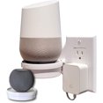 thumbnail image 1 of Estante de enchufe inteligente Mount Genie: almacenamiento oculto de cables y cables cortos personalizados, compatible con Google Home, Nest, cámaras de seguridad, altavoces inteligentes y más, 1 of 3