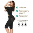 thumbnail image 6 of VASLANDA Womens Post Surgery Seamless Bodysuit Body Shaper faja Reductoras High Compression Garment Full Shapewear, 6 of 7