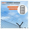 thumbnail image 4 of Razor Wire 246ft, 5 Rolls Razor Barbed Wire Fencing, Galvanized Razor Wire for Security, Garden Protection, Anti-Climb Fence, 4 of 6