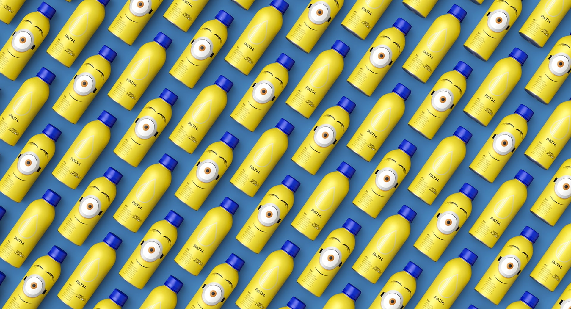 PATH Water Ultra-Purified Still Water, 16.9 fl oz, 12 pack Aluminum Bottles, Limited Edition Minions