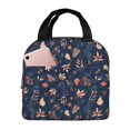 thumbnail image 1 of Disketp Autumn Leaves With Blue for Insulated Lunch Bag for Women and Men, Perfect for Work, Hiking, Picnic, 1 of 8