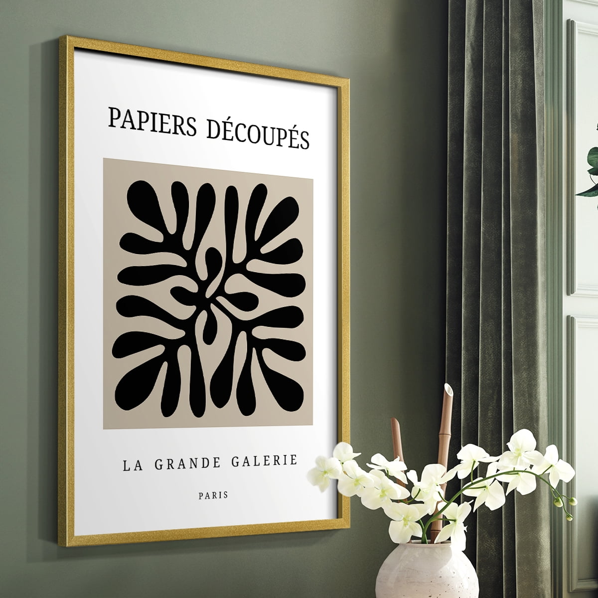 Matisse CCCXCIII in Gold Solid Wood 16 x 20 Framed Print
