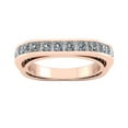 thumbnail image 2 of 3.00Ct Princess Natural Diamond Euro Style Square Anniversary Wedding Eternity Band Ring 14k Gold GH SI1, 2 of 3