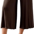 thumbnail image 3 of biudgviw Capris for Women with Pockets High Waist Pull On Pajama Pants Comfy Casual Wide Leg Capri Pants for Workout Yoga, 3 of 4
