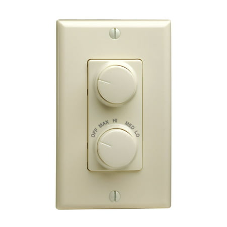 Do it Best Rotary Combo Fan Speed and Dimmer Control, Almond